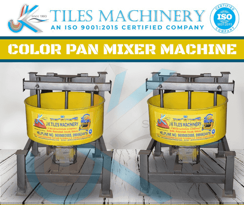 Industrial Mild Steel Color Pan Mixer Machine
