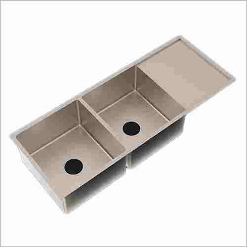 Rexim Double Bowl With Drain Board Kitchen Sink