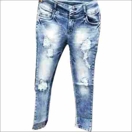 Ladies Denim Ripped Jeans