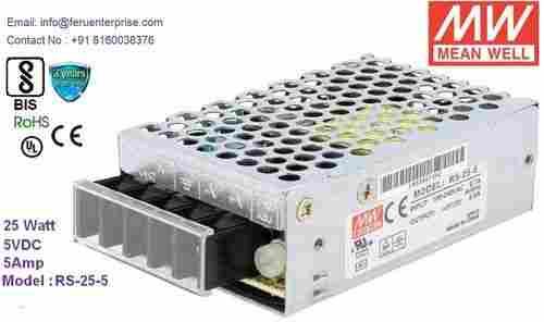 5VDC 5A MEANWELL SMPS Power Supply