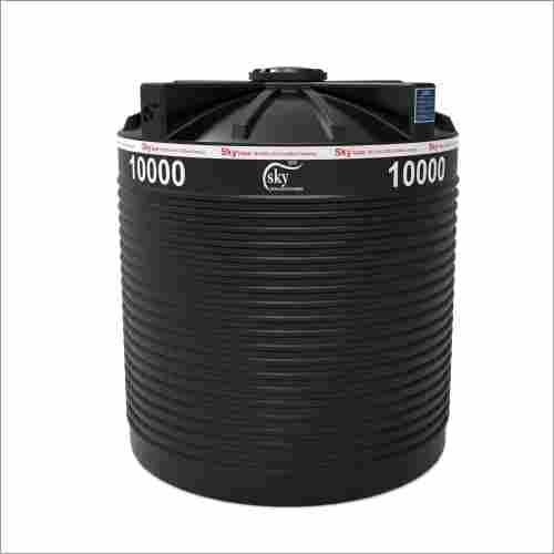 10000 Ltr Black Pvc Vertical Water Storage Tank