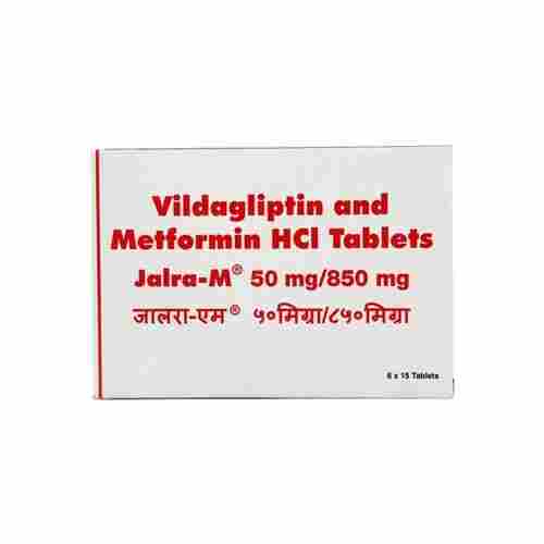 Jalra-M (Vildagliptin-Metformin) 50mg/850mg Tablets