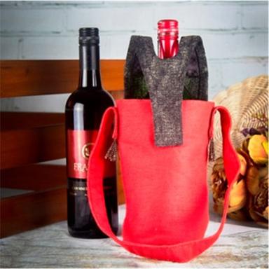 High Quality Wine Bottle Bag With Overhead Cut Flip Cover