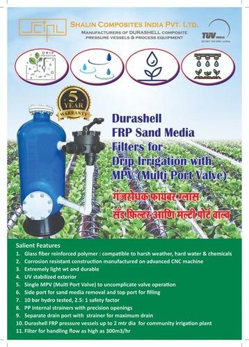 Sand Media Filter for Drip Irrigation