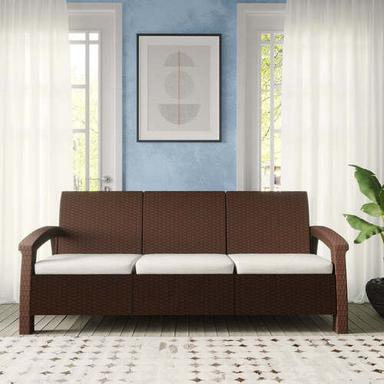 Nilkamal Goa Sofa 3 Seater - Brown