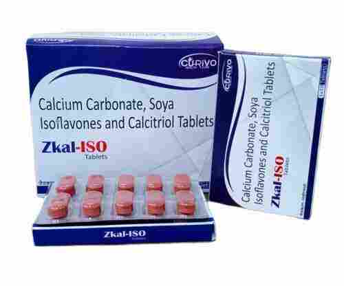 Calcium Carbonate and Soya Isoflavones and Calcitriol Tablets