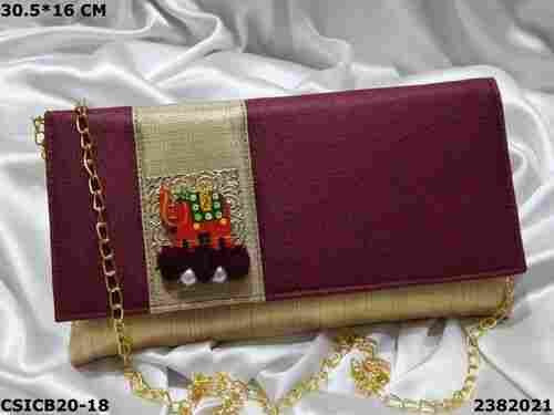 Ethnic Evening Clutch Bag With Sling