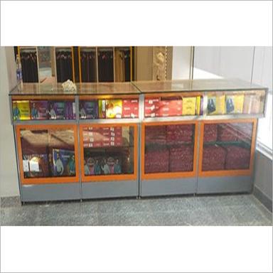 Single Sided Glass Cash Counter