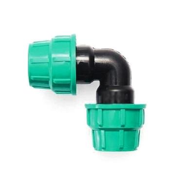 Black / Blue Pp Compression Fitting Elbow