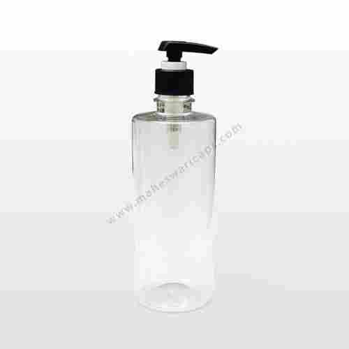 Transparent Round Cosmetic Pet Bottles 500ml