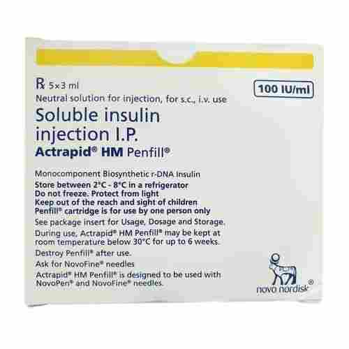 Actrapid HM (Human insulin) 100IU/ml Penfill
