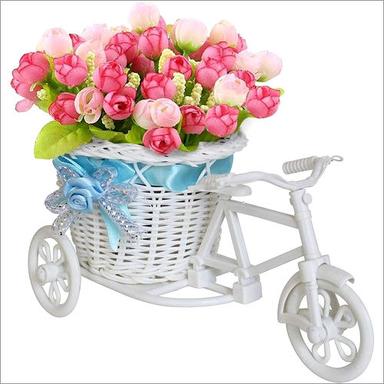 Modern Bamboo Tricycle Flower Basket