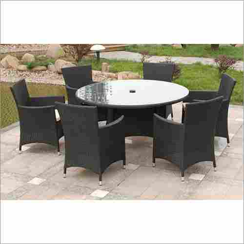6 Seater wicker Round Dining Table