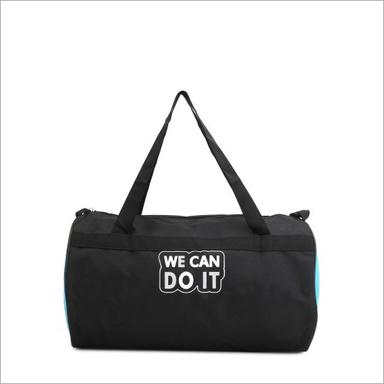 Black Polyester Gym Bag