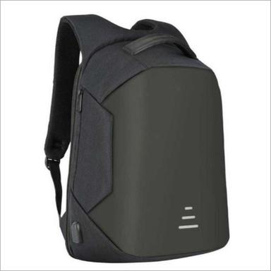 Black Polyester Anti Theft Laptop Backpack
