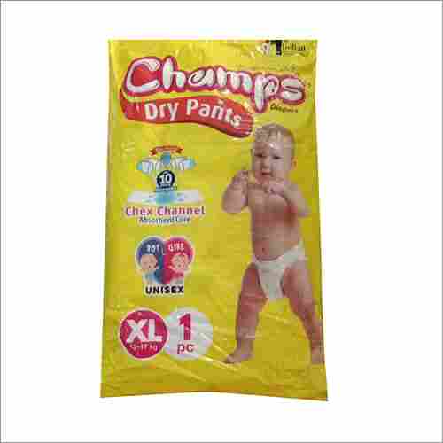 XL Size Dry Pants Diapers Pacck Of 1