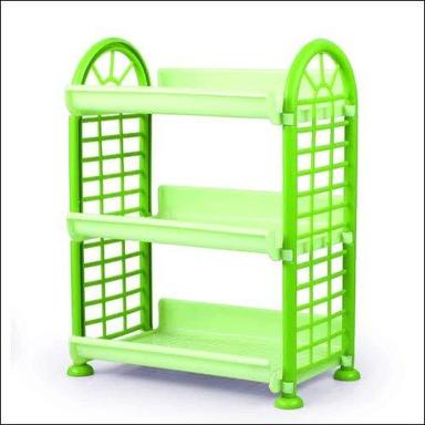 Green 3 Shelf Plastic Rack