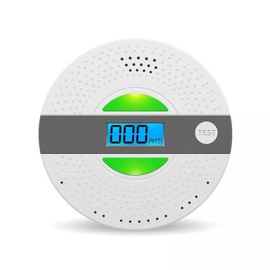 Battery Operated Fire Smoke Sensor And Co Poisoning Gas Carbon Monoxide Combined Alarm Detector Alarm Density: Relative Humidity 10%-95%