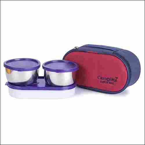 Multicolour Executive Stainless Steel Lunch/Tiffin Box With Containers with Cover