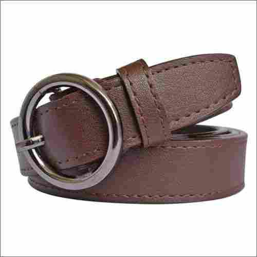 Ladies Brown Artificial Leather Belt
