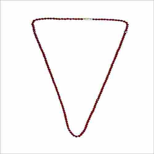 Maroon Necklace Single Strand Crystal Beads For Women Girls