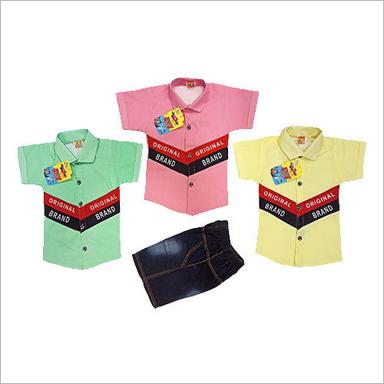 Different Colors Available Kid Half Sleeves Shirt Shorts