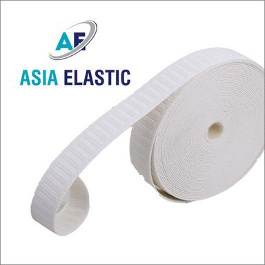 White 1.2 Inch Narrow Woven Fabric Elastic Tape