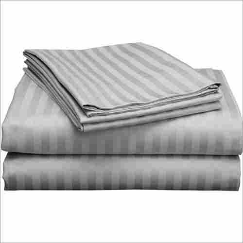 Grey Striped Queen Bedsheet Set