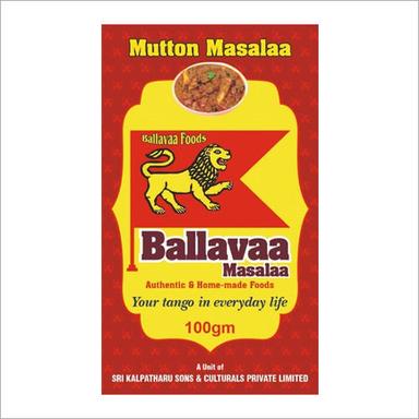 Mutton Masala Powder Storage: Store In Cool And Dry Place