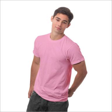 Pink Cotton Men T Shirt 220Gsm