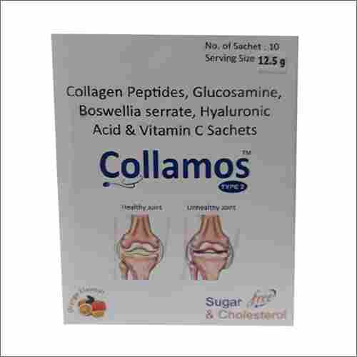 Collagen Peptides Glucosamine Boswellia Serrate Hyaluronic Acid And Vitamin C Sachets