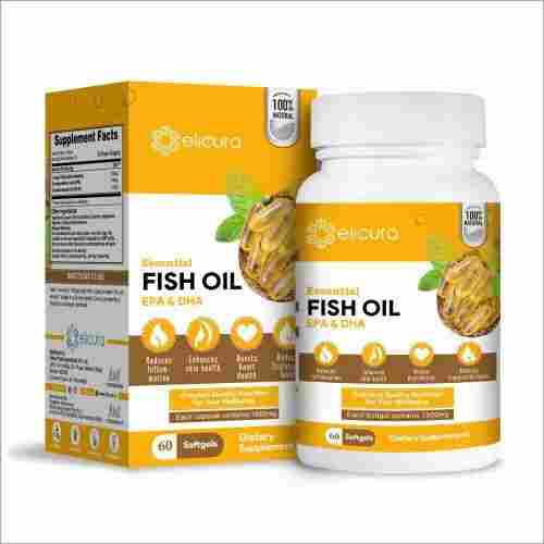 Fish Oil Softgel Capsules - Elicura Fish Oil (60 Softgels)