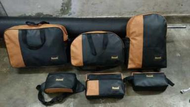 Brown & Black Leatherlite 5Set Combo Bag Backpack Side Seling Bags