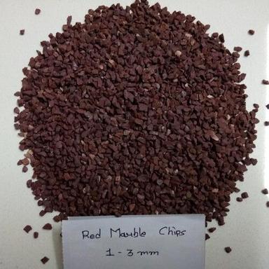 Water Washed Red Crushed Marble Chips For Terrazzo Flooring And Wall Cladding Size: 3Mm To 6Mm