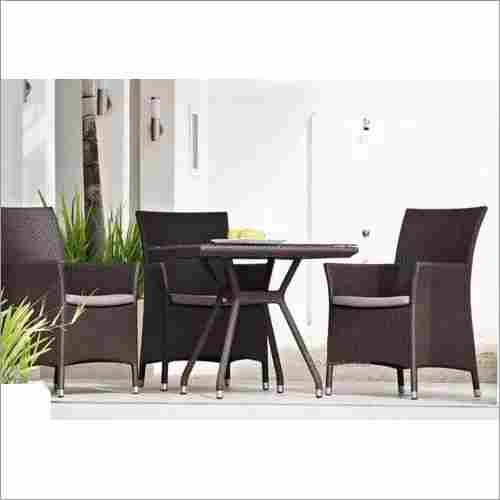 Outdoor Four Chair Wicker Dining Set
