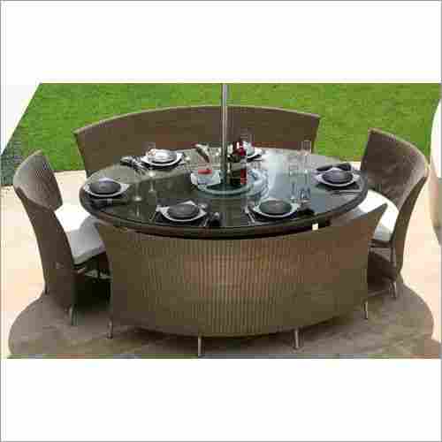 Outdoor Synthetic Wicker Dining Set