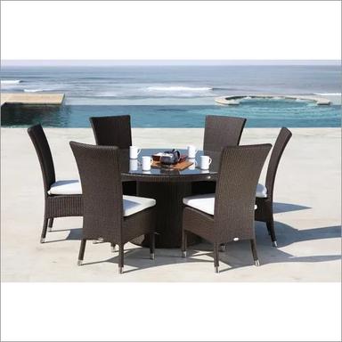 German Outdoor Wicker Dining Set No Assembly Required