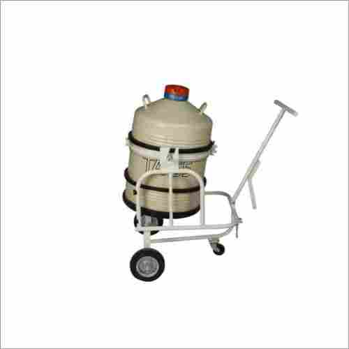 Tilting Trolley For Liquid N2 Container