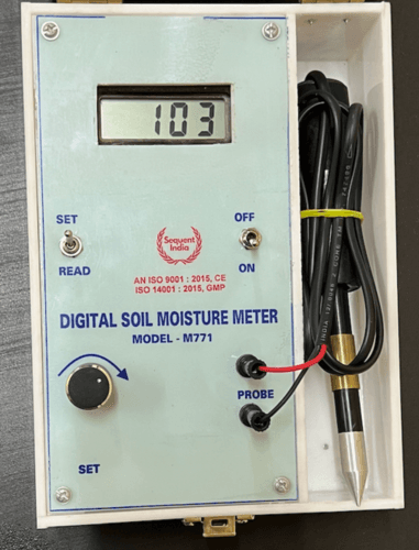 White Soil Moisture Meter