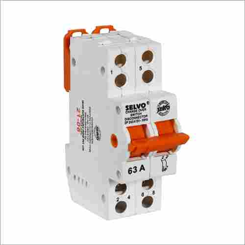 Selvo Double Pole Disconnector  Switches With MCB Change Over