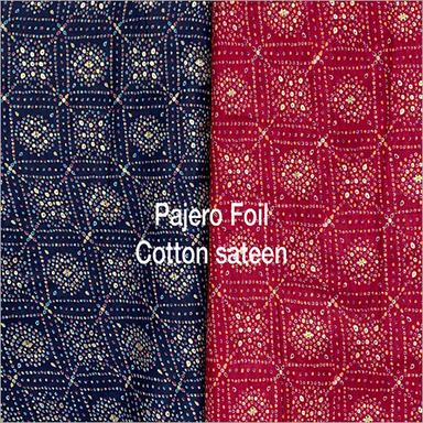 Multicolor Pajero Foil Cotton Sateen Fabric