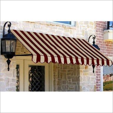 White Window Awning Structure