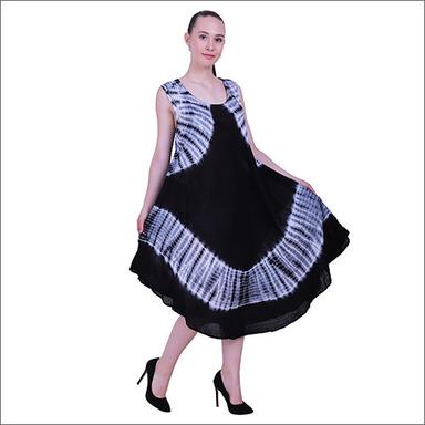 Washable Tie And Dye Umbrella Middy Dress