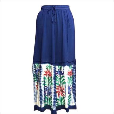 Multicolor Ladies Casual Tie-Dye Long Skirts