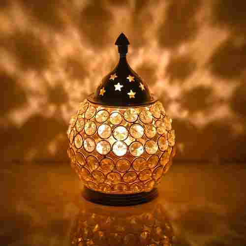 Brass Akhand Diya For Puja Crystal Oil Lamp Dia Tea Light Holder Puja Lamp Diwali Light For Decoration