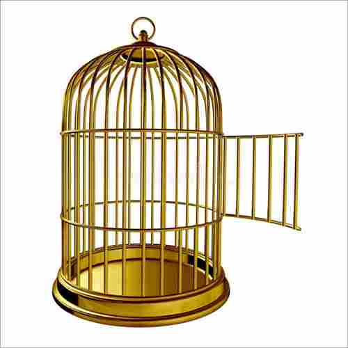 Golden Coated Iron Bird Cage