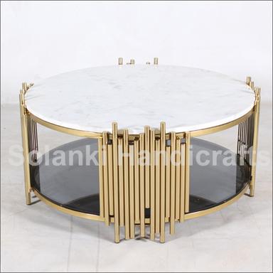 Brown Marble Top Coffee Table