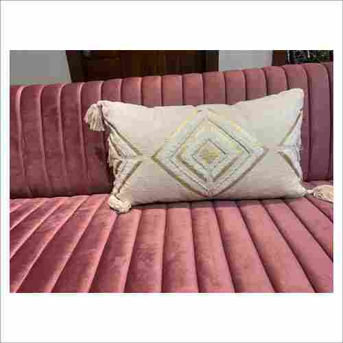 Cotton Cushion With Gold Foil