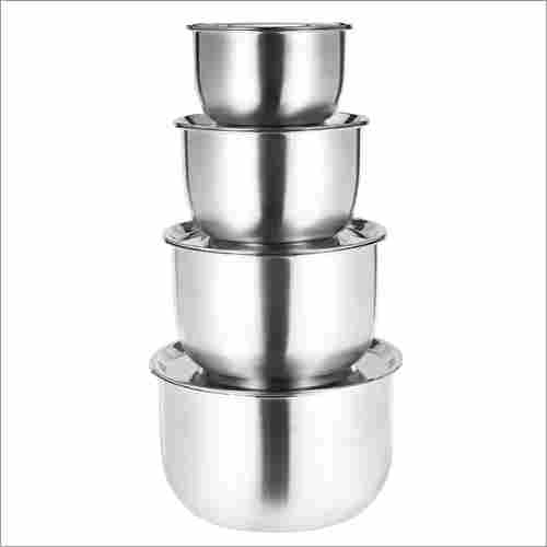 Stainless Steel Nesting Mixing Bowl With Lids Set