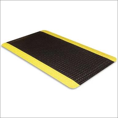 Black And Yellow Rubber Anti Fatigue Mat